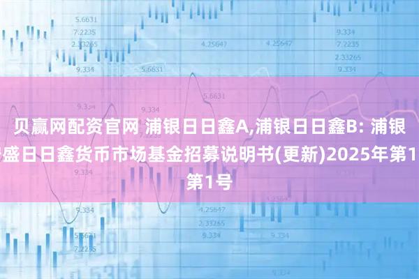 贝赢网配资官网 浦银日日鑫A,浦银日日鑫B: 浦银安盛日日鑫货币市场基金招募说明书(更新)2025年第1号